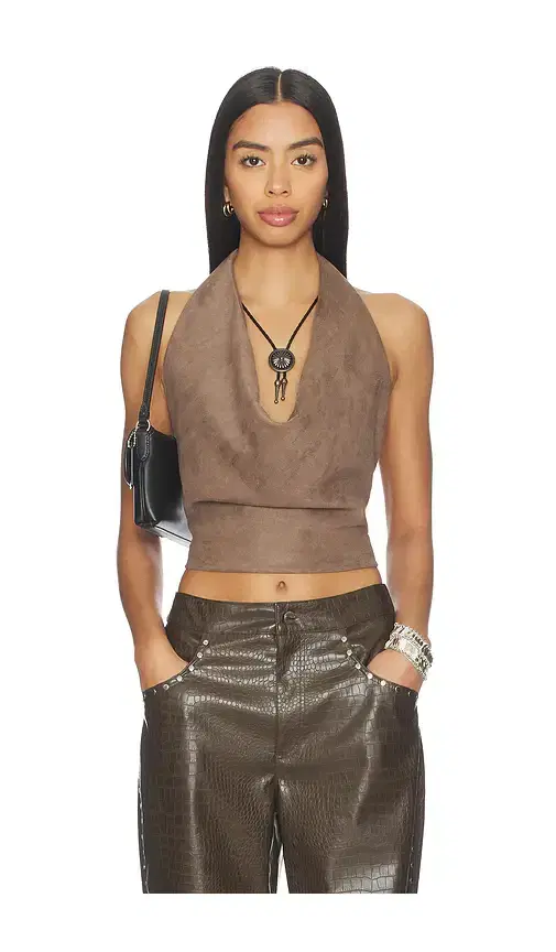 LAMARQUE x REVOLVE Ruth Faux Suede Halter Top