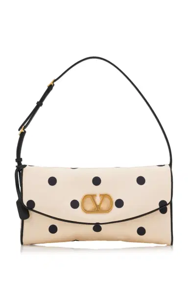 Valentino Garavani Devain Silk Moiré Clutch | Thumbnail 1