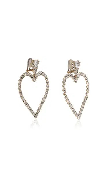 Valentino Garavani Earrings Coeur Royal Metallo Strass | Thumbnail 3 Valentino Garavani Earrings Coeur Royal Metallo Strass | Thumbnail 3