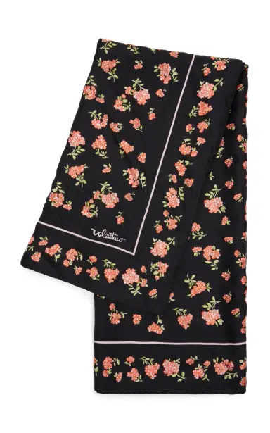 Valentino Garavani Floral-Print Silk Scarf | Thumbnail 3 Valentino Garavani Floral-Print Silk Scarf | Thumbnail 3