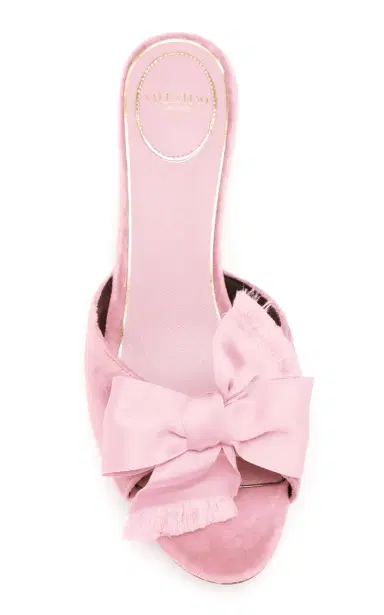 Valentino Garavani Marie A Velvet Mules | Thumbnail 3