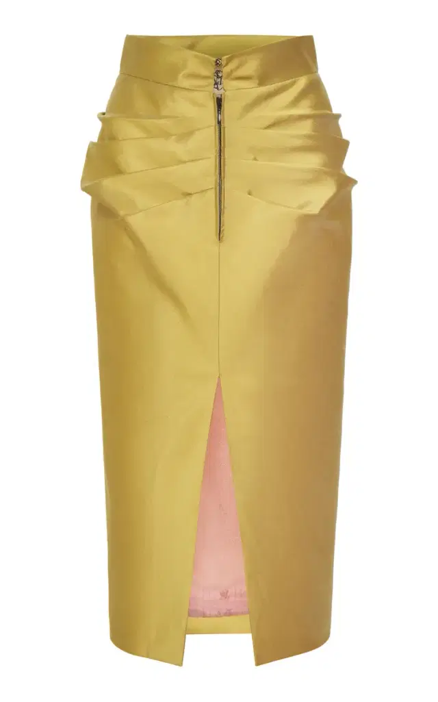 Blouse Silk Midi Skirt