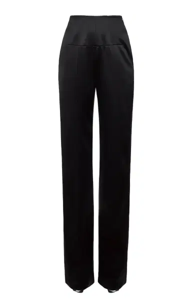 Valentino Garavani Tailored Elegance Silk-Blend Straight-Leg Pants | Thumbnail 1