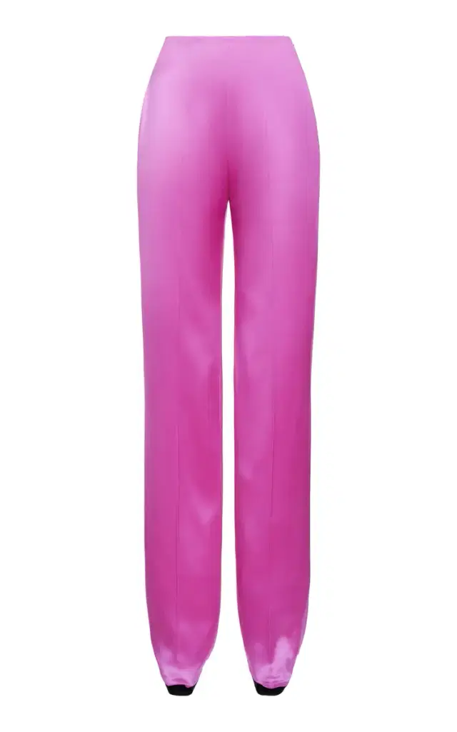 Valentino Garavani Tailored Elegant Silk-Blend Tapered Pants