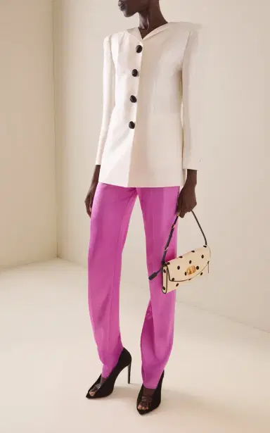 Valentino Garavani Tailored Elegant Silk Blazer | Thumbnail 3