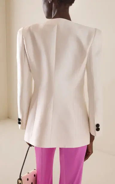 Valentino Garavani Tailored Elegant Silk Blazer | Thumbnail 4