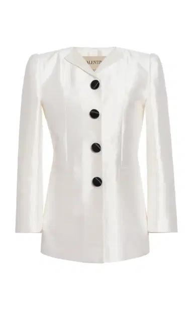 Valentino Garavani Tailored Elegant Silk Blazer | Thumbnail 6