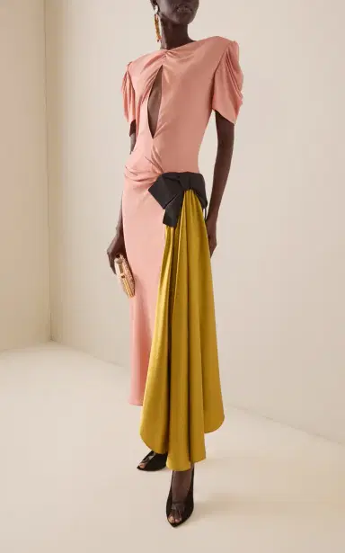 Valentino Garavani Drapes Sable Midi Dress | Thumbnail 2