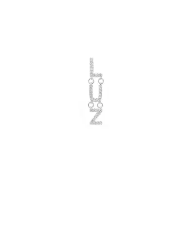 Wish Fine Jewelry 0.15ct Diamond 18K White Gold Luz Single Dangle Drop Earrings | Thumbnail 1 Wish Fine Jewelry 0.15ct Diamond 18K White Gold Luz Single Dangle Drop Earrings | Thumbnail 1