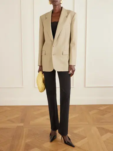 Saint Laurent Wool And Silk-blend Blazer | Thumbnail 2 Saint Laurent Wool And Silk-blend Blazer | Thumbnail 2