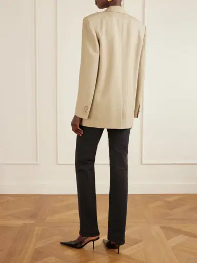 Saint Laurent Wool And Silk-blend Blazer | Thumbnail 3 Saint Laurent Wool And Silk-blend Blazer | Thumbnail 3