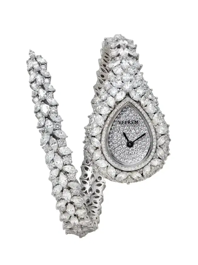 Y-momento 18-karat White Gold Diamond Watch