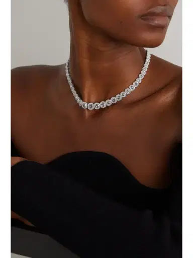 David Morris 18-karat White Gold Diamond Necklace | Thumbnail 2 David Morris 18-karat White Gold Diamond Necklace | Thumbnail 2