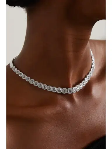 David Morris 18-karat White Gold Diamond Necklace | Thumbnail 5 David Morris 18-karat White Gold Diamond Necklace | Thumbnail 5