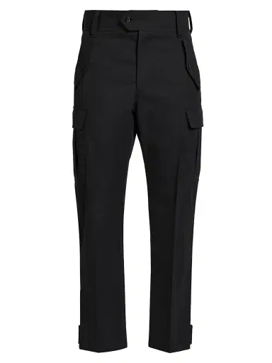 Alexander McQueen Men's Straight-Leg Cargo Trousers - Black - Size 40 | Thumbnail 1 Alexander McQueen Men's Straight-Leg Cargo Trousers - Black - Size 40 | Thumbnail 1