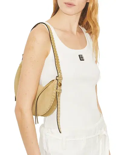 Tory Burch Women's Romy Half Moon Shoulder Bag - Butter | Thumbnail 2