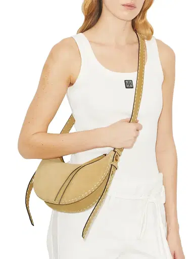 Tory Burch Women's Romy Half Moon Shoulder Bag - Butter | Thumbnail 3