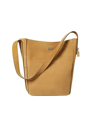 Tory Burch Women's Lock Suede Bucket Bag | Thumbnail 5 Tory Burch Women's Lock Suede Bucket Bag | Thumbnail 5