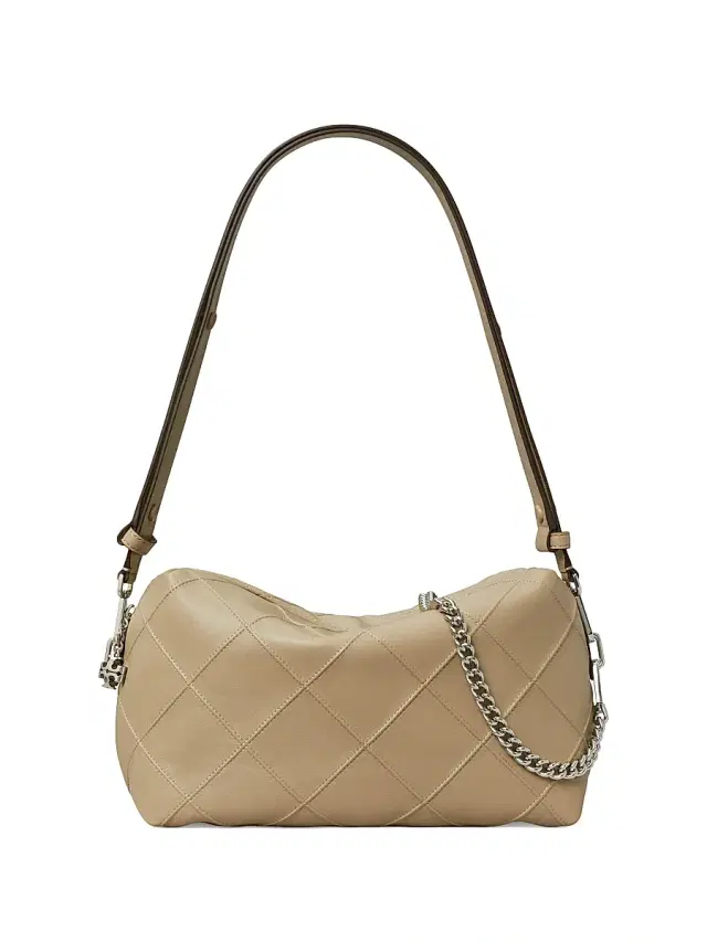 Tory Burch Women's Fleming  Leather Shoulder Bag - Soft Cement