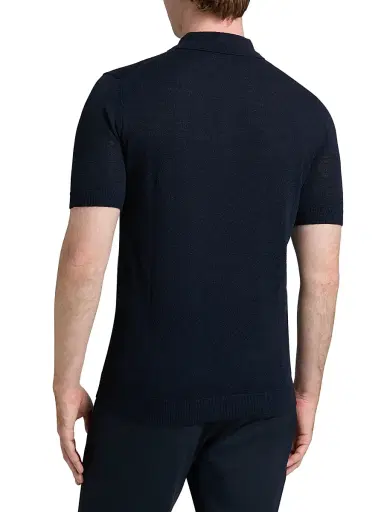 Saks Fifth Avenue Men's COLLECTION Wool-Blend Jersey Polo Shirt - Navy - Size XXL | Thumbnail 5 Saks Fifth Avenue Men's COLLECTION Wool-Blend Jersey Polo Shirt - Navy - Size XXL | Thumbnail 5