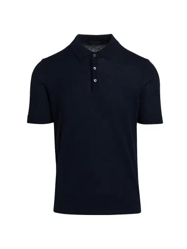 Saks Fifth Avenue Men's COLLECTION Wool-Blend Jersey Polo Shirt - Navy - Size XXL | Thumbnail 1 Saks Fifth Avenue Men's COLLECTION Wool-Blend Jersey Polo Shirt - Navy - Size XXL | Thumbnail 1