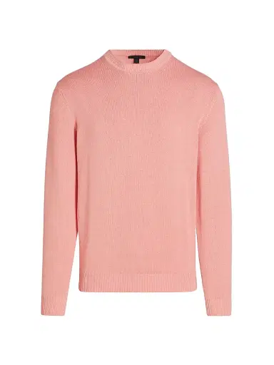Saks Fifth Avenue Men's Garment-Dyed Crewneck Sweater - Pink - Size XXL | Thumbnail 1