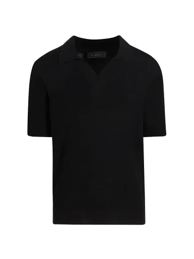 Saks Fifth Avenue Men's Waffled Cotton Johnny Collar Sweater | Thumbnail 1