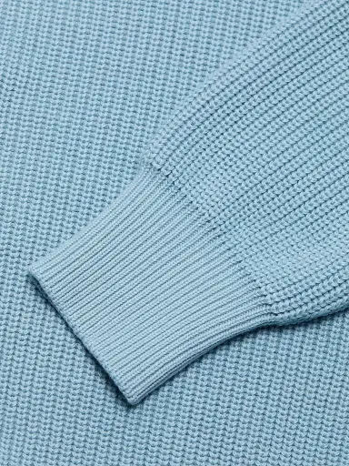 Saks Fifth Avenue Men's Garment-Dyed Ribbed Sweater - Light Blue - Size XXL | Thumbnail 7