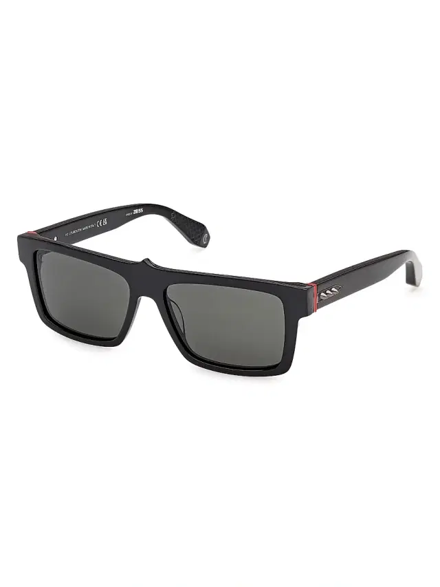 Christian Louboutin Men's 57MM Rectangular Sunglasses - Black