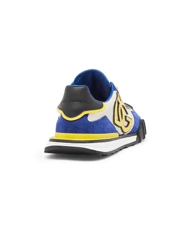 Dolce & Gabbana Men's Logo Nylon & Suede Low-Top Sneakers - Sole Royal - Size 13 | Thumbnail 3 Dolce & Gabbana Men's Logo Nylon & Suede Low-Top Sneakers - Sole Royal - Size 13 | Thumbnail 3