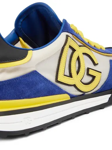 Dolce & Gabbana Men's Logo Nylon & Suede Low-Top Sneakers - Sole Royal - Size 13 | Thumbnail 6 Dolce & Gabbana Men's Logo Nylon & Suede Low-Top Sneakers - Sole Royal - Size 13 | Thumbnail 6