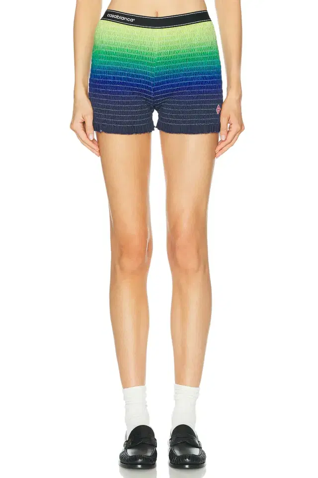 Casablanca Gradient Shirred Shorts