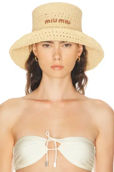 Miu Miu Crochet Rete Hat | Thumbnail 2