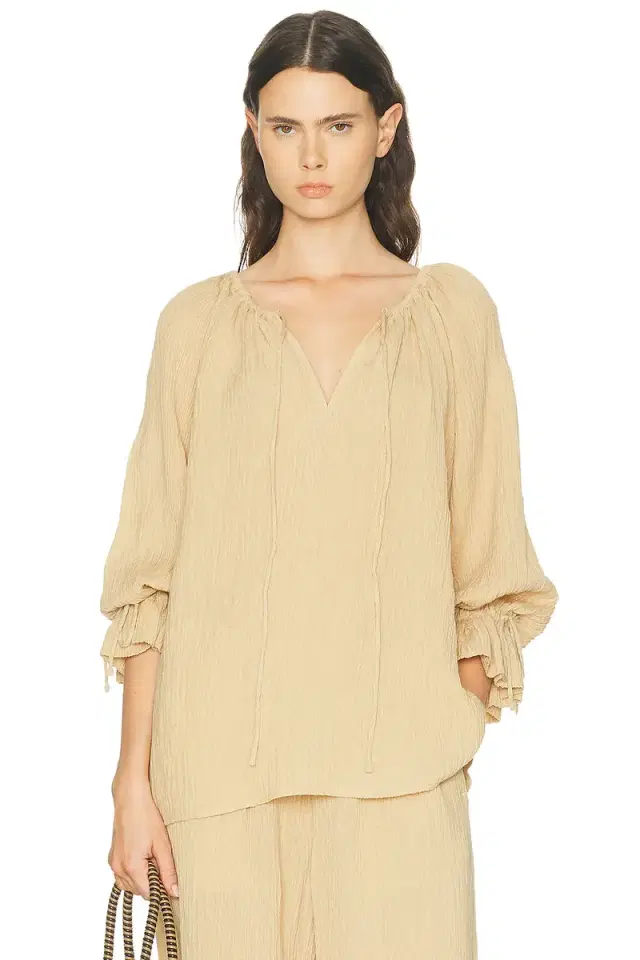 By Malene Birger Rose Weave Top