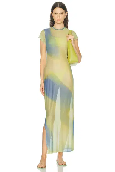 SIMKHAI Fia Midi Dress | Thumbnail 1 SIMKHAI Fia Midi Dress | Thumbnail 1