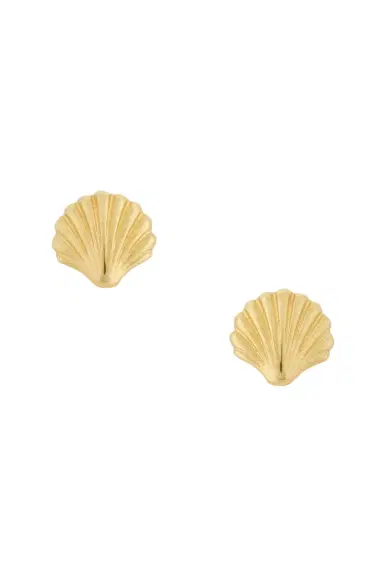 STONE AND STRAND Scallop Shell Earrings | Thumbnail 3