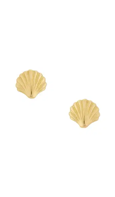 STONE AND STRAND Scallop Shell Earrings | Thumbnail 1