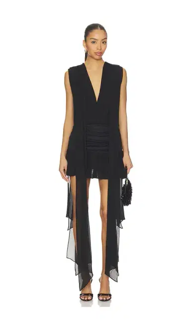 BLUMARINE Georgette Dress With Jersey | Thumbnail 1