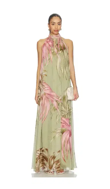 ROCOCO SAND Flared Maxi Dress | Thumbnail 1 ROCOCO SAND Flared Maxi Dress | Thumbnail 1