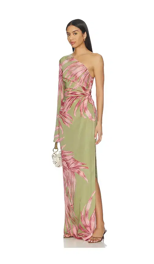 ROCOCO SAND One Shoulder Maxi Dress