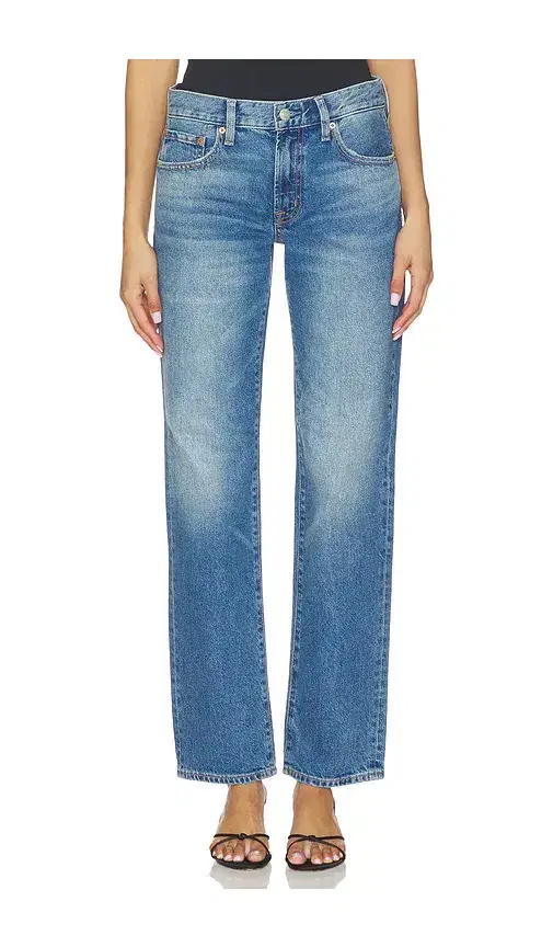 Issa Mid Rise Relaxed Straight Jeans