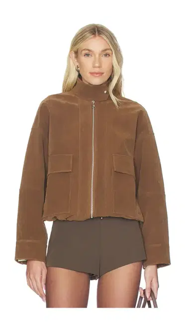 Apparis Kate Sans Suede Bomber Jacket | Thumbnail 2 Apparis Kate Sans Suede Bomber Jacket | Thumbnail 2