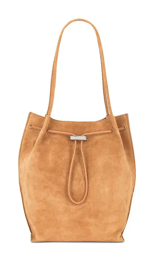 BY FAR Kayla Suede Shoulder Bag