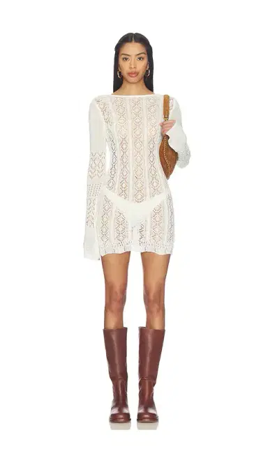 SNDYS Mattie Crochet Mini Dress | Thumbnail 2 SNDYS Mattie Crochet Mini Dress | Thumbnail 2