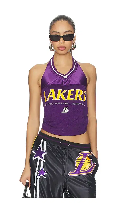 Off Season LA Lakers Jersey Halter Top