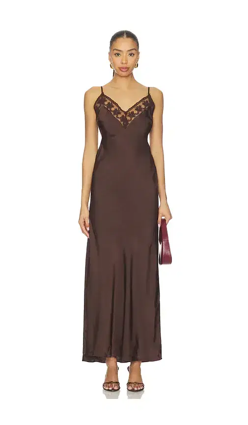 Bonita Lace Trim Maxi Dress