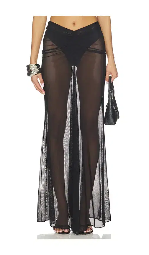 LaPointe Ruched Maxi Skirt