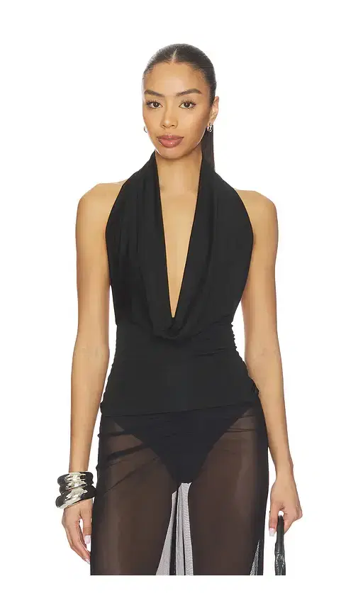 LaPointe Cowl Neck Top
