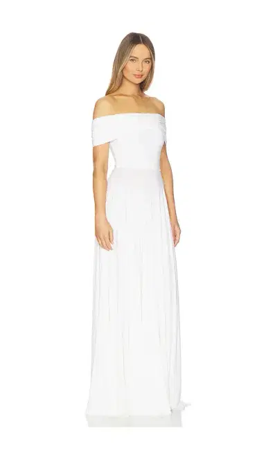 Norma Kamali Sleeveless Cowl Neck Flared Gown | Thumbnail 2