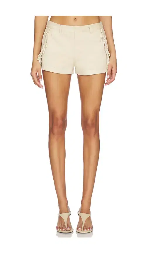 SNDYS Wes Faux Suede Fringe Short